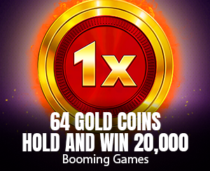 64 Gold Coins Hold and Win 20,000 slot